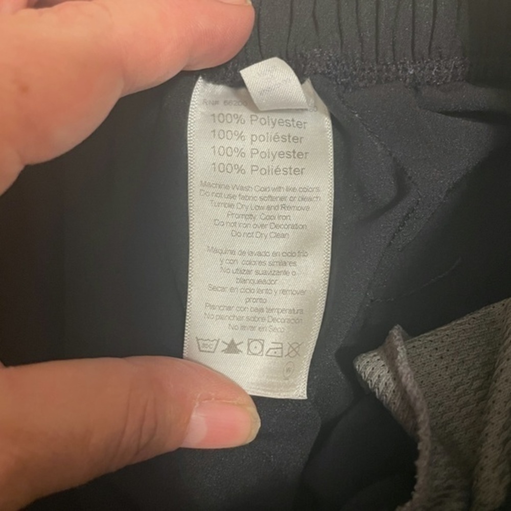 3/$25   Asics Youth Black Track Pants Windbreaker Reflective Size Large - Picture 3 of 14